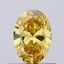 0.45 Ct. Fancy Intense Yellow Oval Lab Grown Diamond