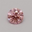 0.32 Ct. Fancy Vivid Pink Round Lab Grown Diamond