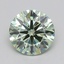 0.51 Ct. Fancy Green Round Lab Grown Diamond