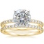 18K Yellow Gold Luxe Petite Shared Prong Diamond Bridal Set (3/4 ct. tw.)