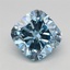 1.53 Ct. Fancy Intense Blue Cushion Lab Grown Diamond
