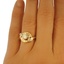 The Mesa Ring, smalltop view on a hand