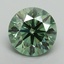 2.71 Ct. Fancy Vivid Pacific Green Round Lab Grown Diamond