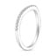 18K White Gold Curved Diamond Ring (1/6 ct. tw.), smallside view
