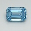 1.27 Ct. Fancy Vivid Blue Emerald Lab Grown Diamond