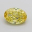 7.08 Ct. Fancy Intense None Yellow Oval Lab Grown Diamond