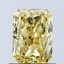 1.02 Ct. Fancy Vivid Yellow Radiant Lab Grown Diamond