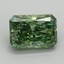 2.63 Ct. Fancy Vivid Green Radiant Lab Grown Diamond