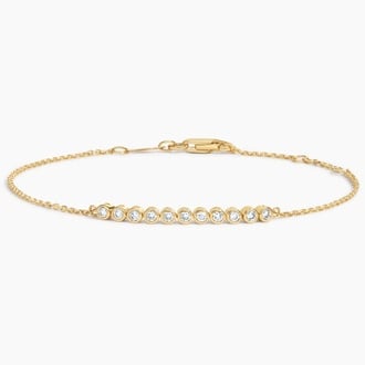 1/5 Coverage Petite Bezel Lab Diamond Tennis Bracelet (1/8 ct. tw.)