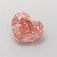 1.29 Ct. Fancy Intense Pink Heart Lab Grown Diamond