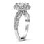 Feathered Halo Diamond Ring, smallview