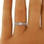 The Constance Ring, smalltop view on a hand