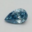 0.52 Ct. Fancy Vivid Blue Pear Lab Grown Diamond