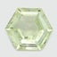 6.4mm  Bi-Color  Hexagon   Sapphire