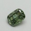 0.52 Ct. Fancy Vivid Green Cushion Lab Grown Diamond