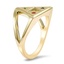 Triangle Gemstone Ring, smallside view