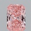 1.01 Ct. Fancy Vivid Pink Radiant Lab Grown Diamond