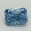 1.21 Ct. Fancy Vivid Blue Radiant Lab Grown Diamond
