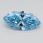 0.74 Ct. Fancy Vivid Blue Marquise Lab Grown Diamond