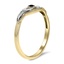 The Brett Ring, smalltop view on a hand