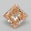 2.59 Ct. Fancy Intense Pinkish Orange Princess Lab Grown Diamond