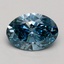 1.52 Ct. Fancy Vivid Blue Oval Lab Grown Diamond