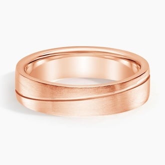 Phoenix 5.5mm Wedding Ring in 14K Rose Gold