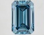 3.57 Ct. Fancy Vivid Blue Emerald Lab Grown Diamond