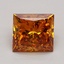 1.77 Ct. Fancy Vivid Orange Princess Lab Grown Diamond
