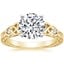 18K Yellow Gold Aberdeen Celtic Diamond Ring, smalltop view