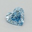 0.52 Ct. Fancy Vivid Blue Heart Lab Grown Diamond