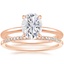 14K Rose Gold Petite Elodie Ring with Whisper Diamond Ring (1/10 ct. tw.)