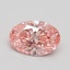 1.03 Ct. Fancy Vivid Pink Oval Lab Grown Diamond