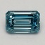 1.01 Ct. Fancy Vivid Blue Emerald Lab Grown Diamond