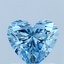 1.01 Ct. Fancy Vivid Blue Heart Lab Grown Diamond