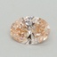 0.51 Ct. Fancy Intense Pink Oval Lab Grown Diamond