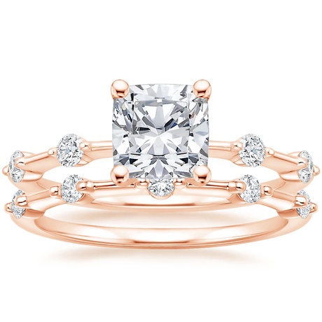 14K Rose Gold Aimee Diamond Bridal Set