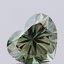 2.09 Ct. Fancy Intense Greyish Green Heart Lab Grown Diamond