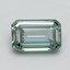 1.02 Ct. Fancy Intense Pacific Green Emerald Lab Grown Diamond