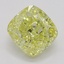 1.01 Ct. Fancy Intense Yellow Cushion Diamond
