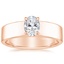 14K Rose Gold Alden Diamond Ring, smalltop view