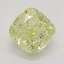 0.70 Ct. Fancy Yellow Cushion Diamond
