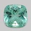 6.9mm  Green  Cushion   Emerald