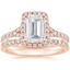 14KR Moissanite Joy Diamond Ring (1/3 ct. tw.) with Bliss Diamond Ring (1/5 ct. tw.), smalltop view