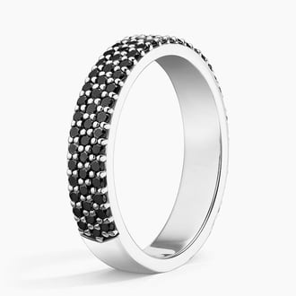 Ballad Multi Row Black Diamond Ring