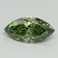 1.51 Ct. Fancy Vivid Green Marquise Lab Grown Diamond