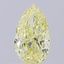0.71 Ct. Fancy Light Yellow Pear Lab Grown Diamond