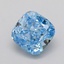 1.06 Ct. Fancy Blue Cushion Lab Grown Diamond