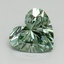 1.80 Ct. Fancy Vivid Pacific Green Heart Lab Grown Diamond