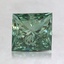 1.60 Ct. Fancy Vivid Pacific Green Princess Lab Grown Diamond
